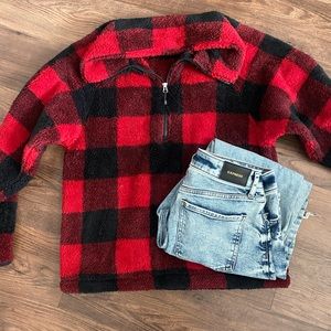 Eddie Bauer Buffalo Plaid Plush Fleece